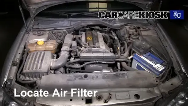 2000 Opel Omega GLS 2.2L 4 Cyl. Filtre à air (moteur) Changement